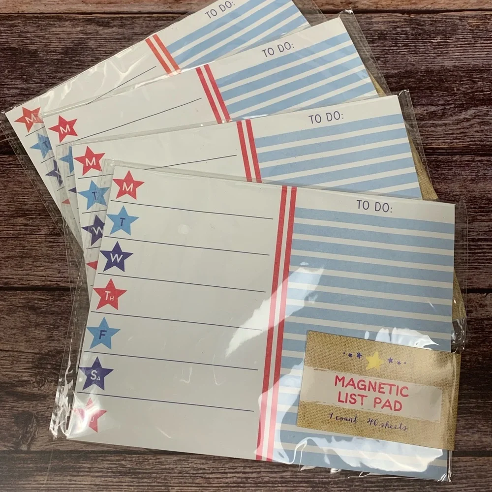 Patriotic ~ Magnetic List Pad & Confetti Poppers